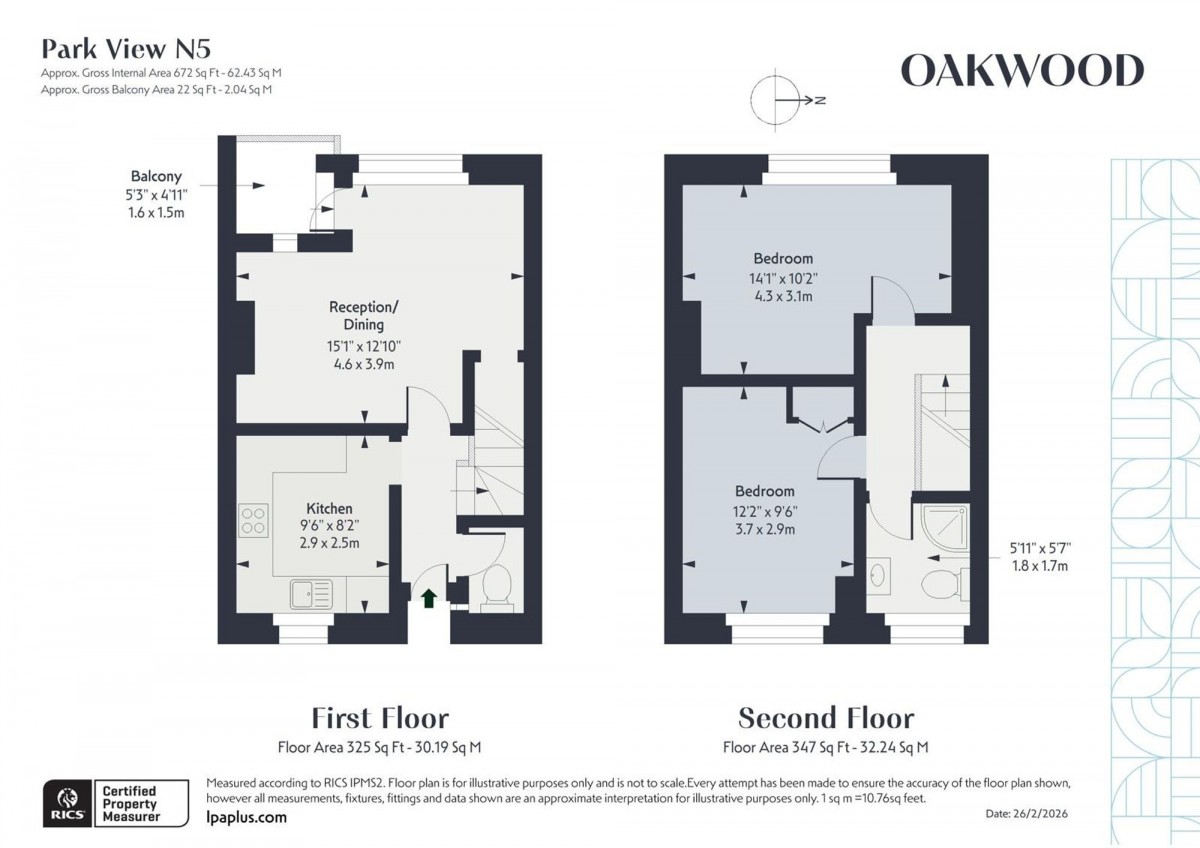 Floorplan for London, N5 2UB