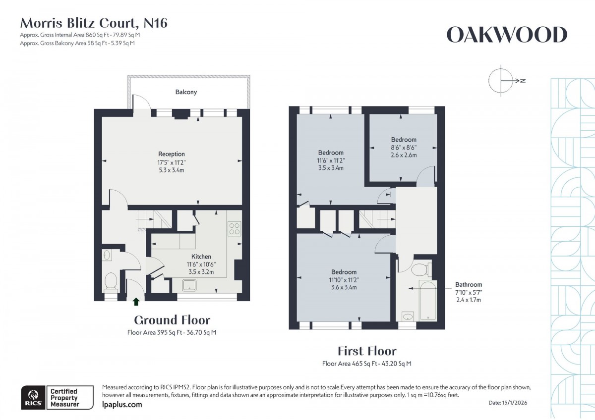 Floorplan for Morris Blitz Court Foulden Road, N16 7UJ