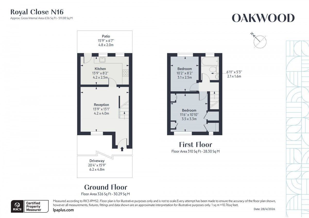 Floorplan for London, N16 5SE