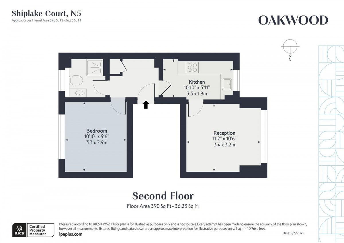 Floorplan for Shiplake Court Leconfield Road, N5 2SB
