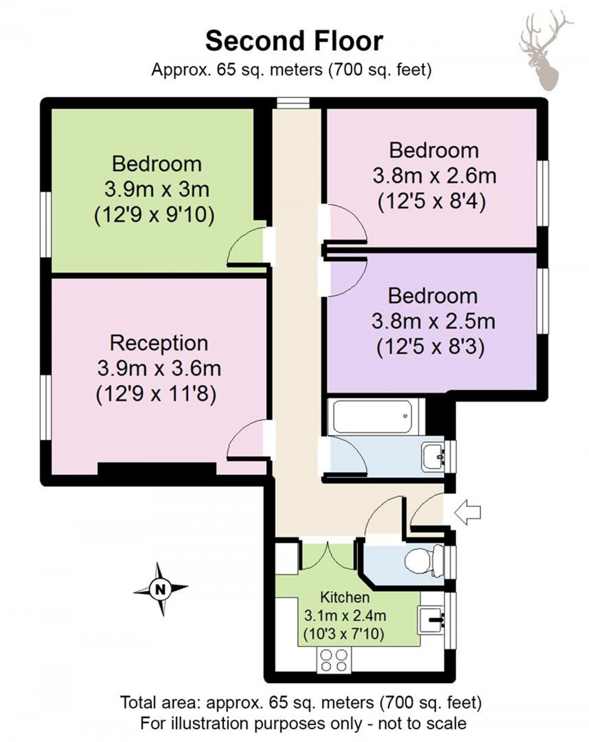 Floorplan for Arran House Stamford Hill, N16 6QR