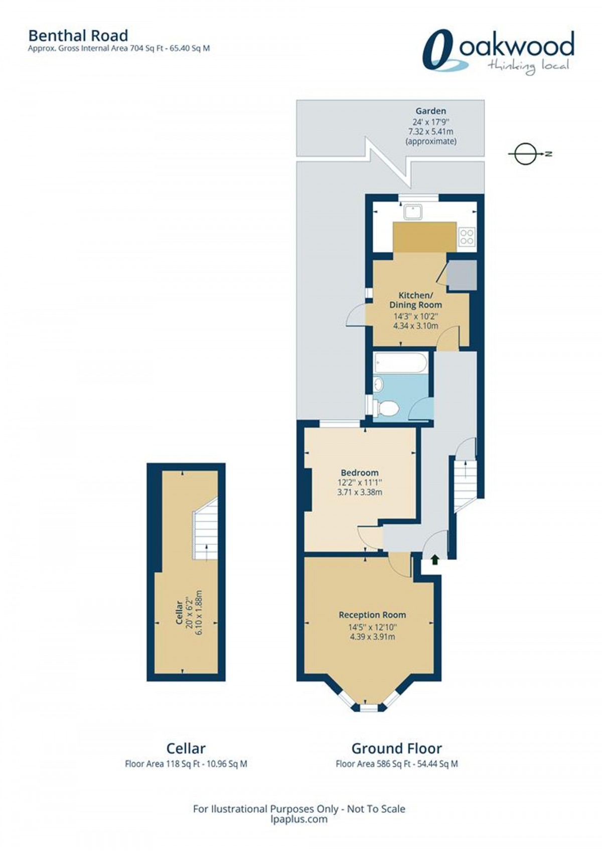 Floorplan for London, N16 7AP