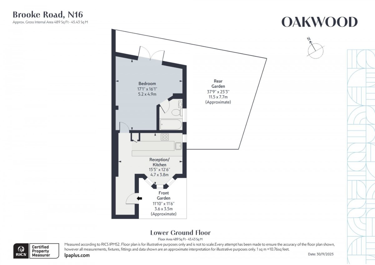 Floorplan for London, N16 7RP