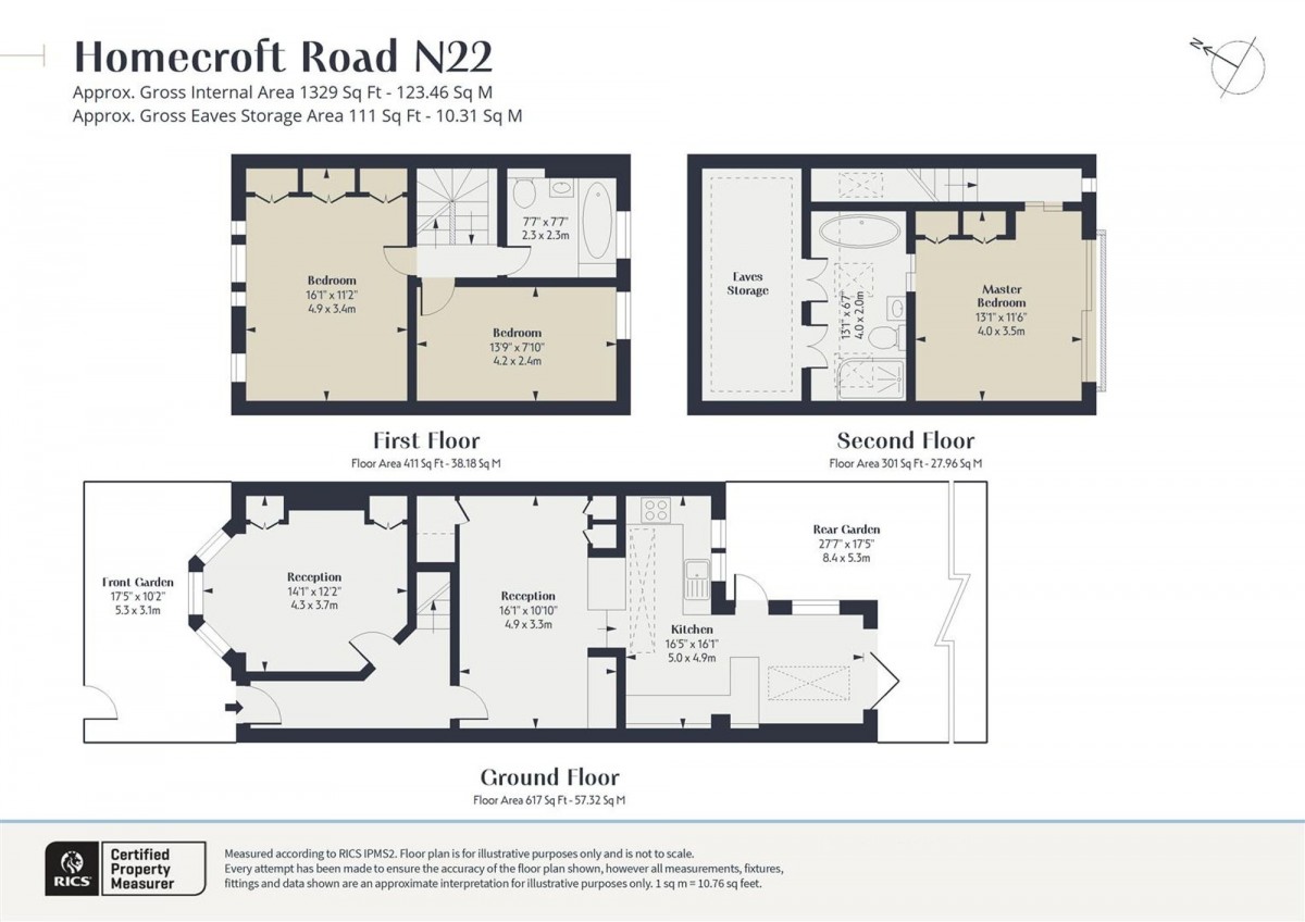 Floorplan for London, N22 5EL