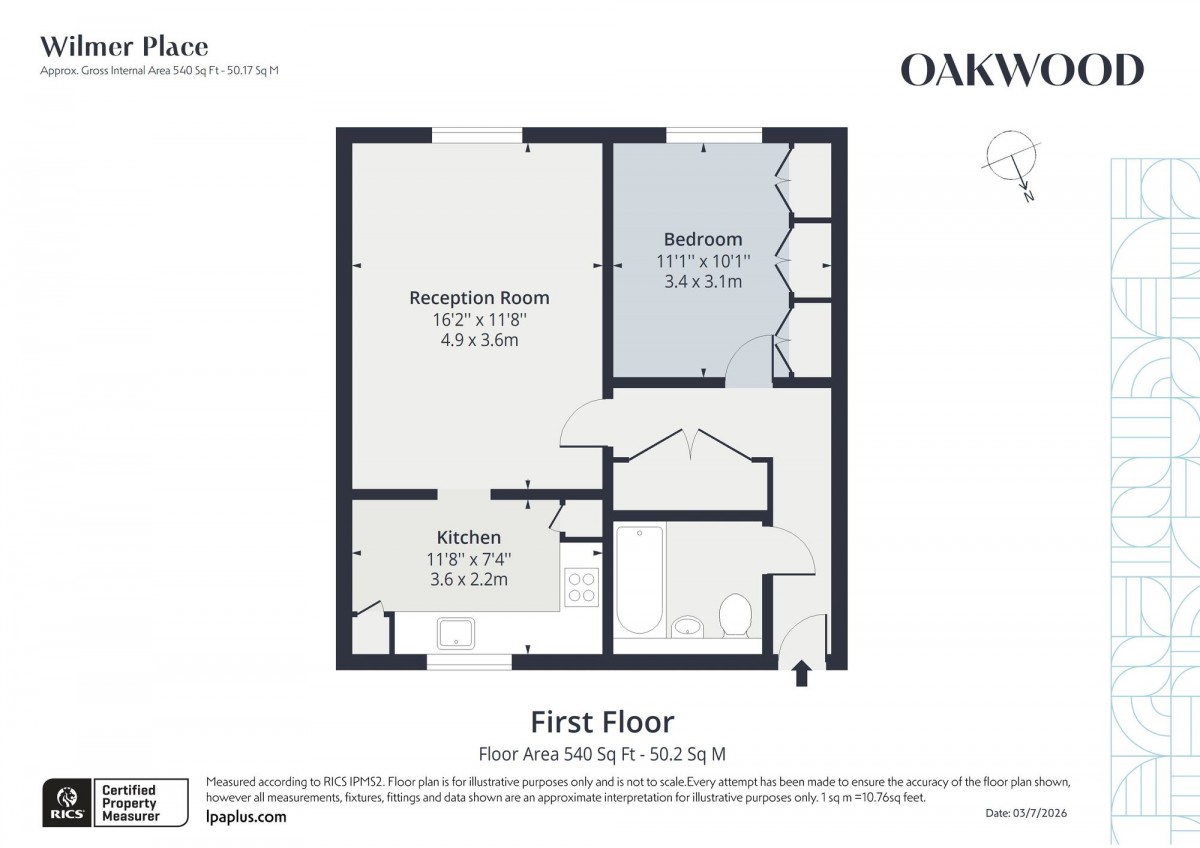 Floorplan for 16 Wilmer Place, N16 0LQ
