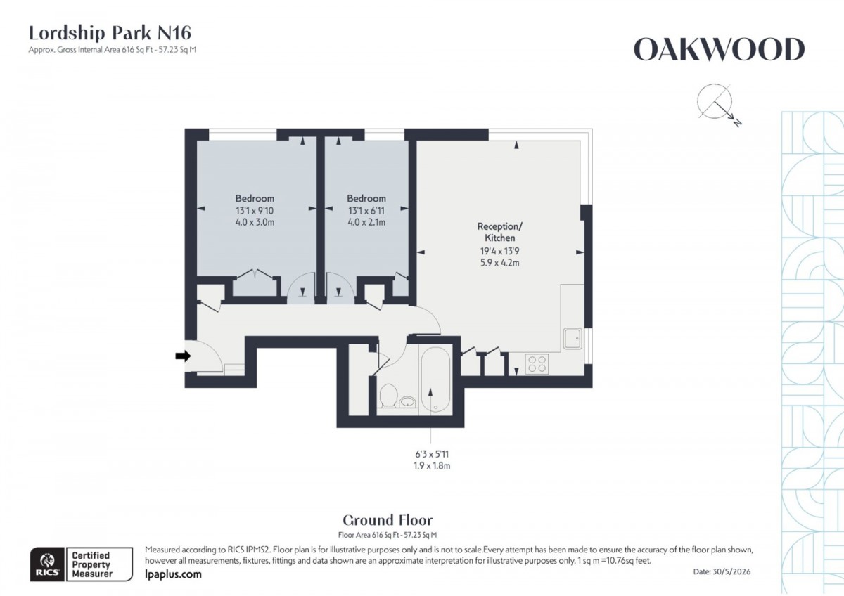 Floorplan for Brookgate, N16 5UR