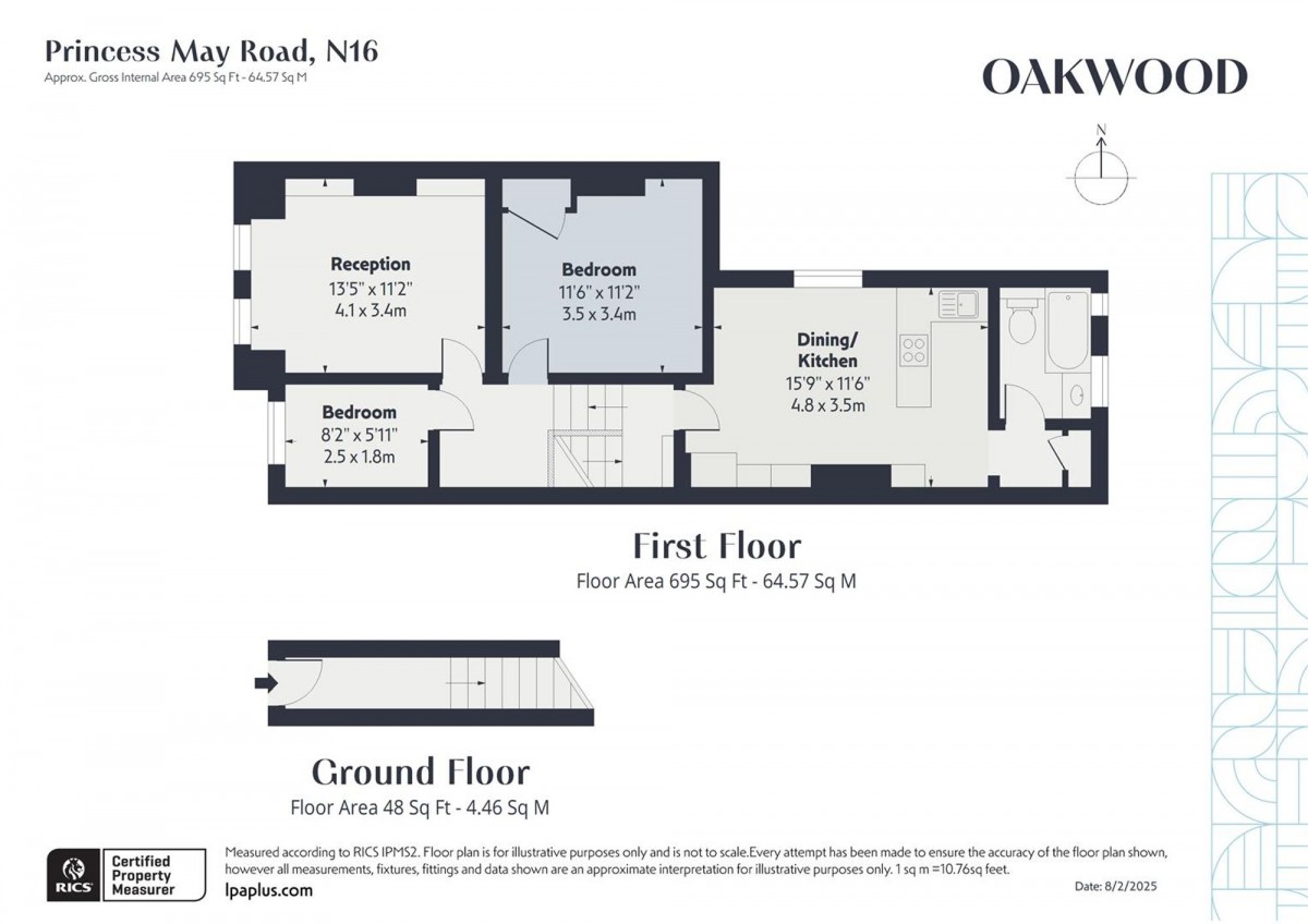 Floorplan for London, N16 8DF