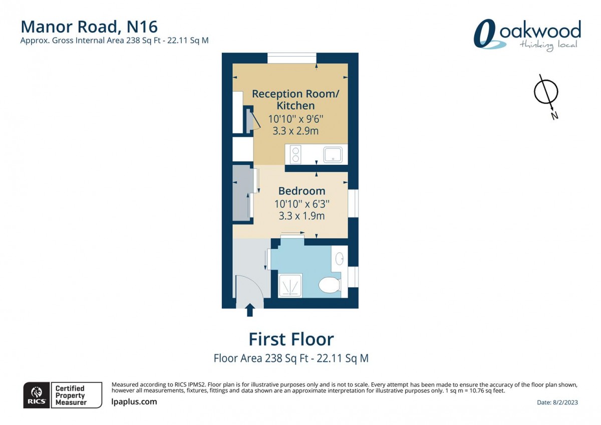 Floorplan for Manor Road, N16 5BH