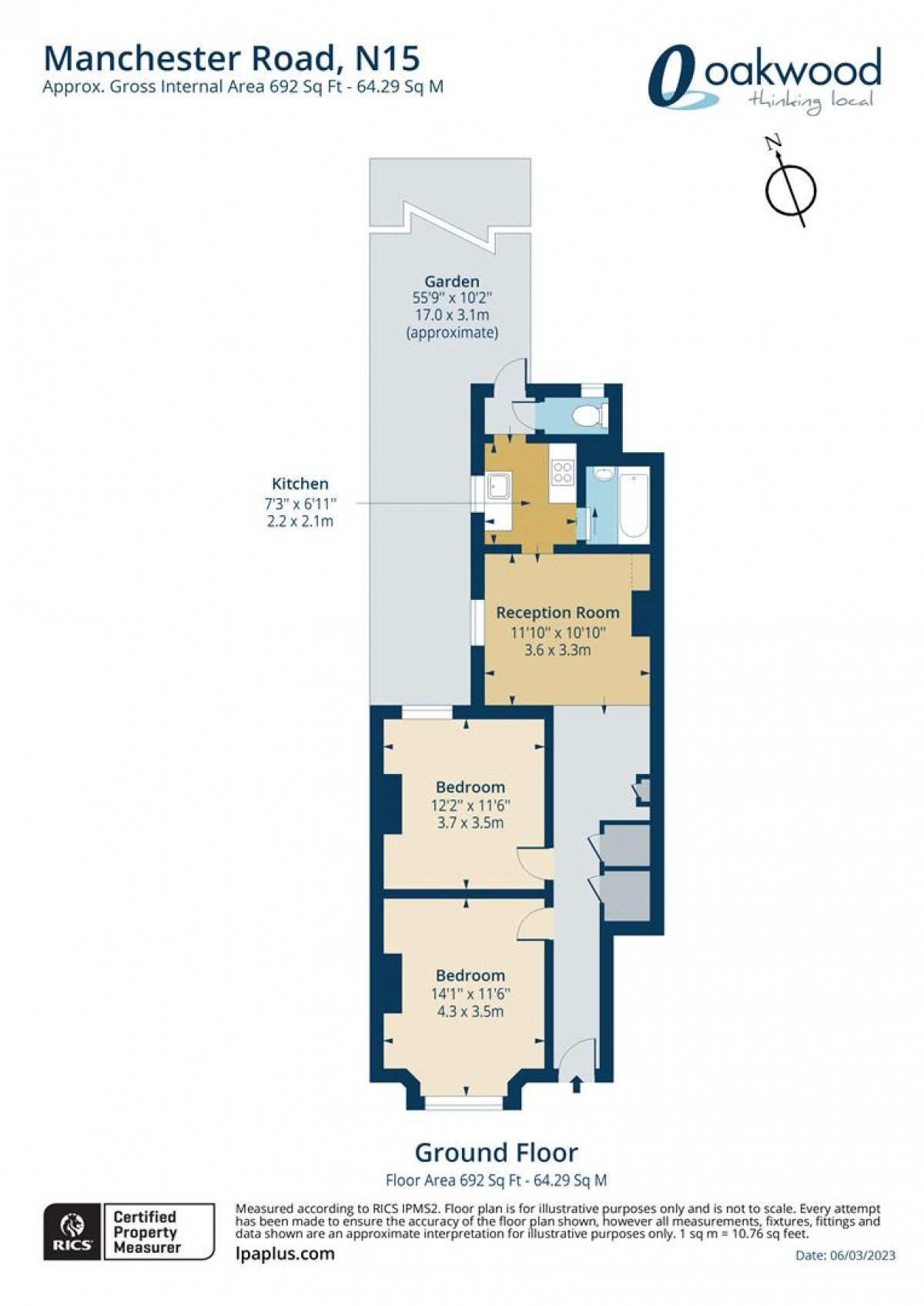 Floorplan for Manchester Road, N15 6HP