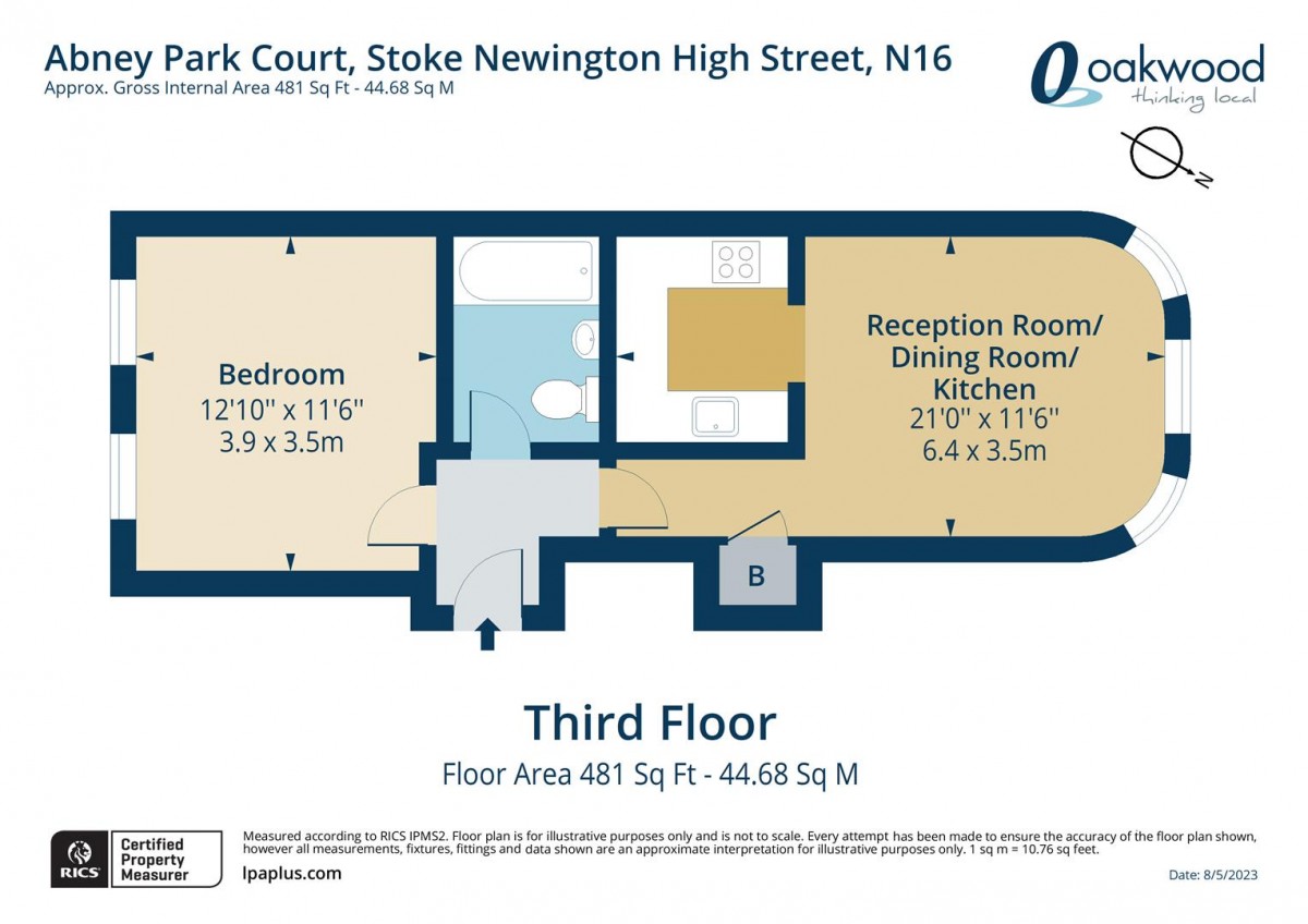 Floorplan for Stoke Newington High Street, N16 7HF