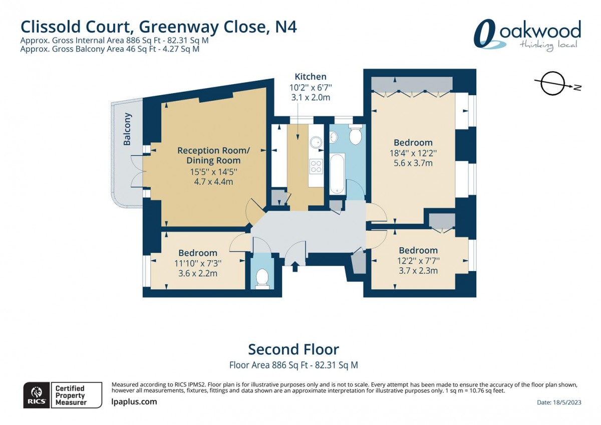 Floorplan for Greenway Close, N4 2EZ