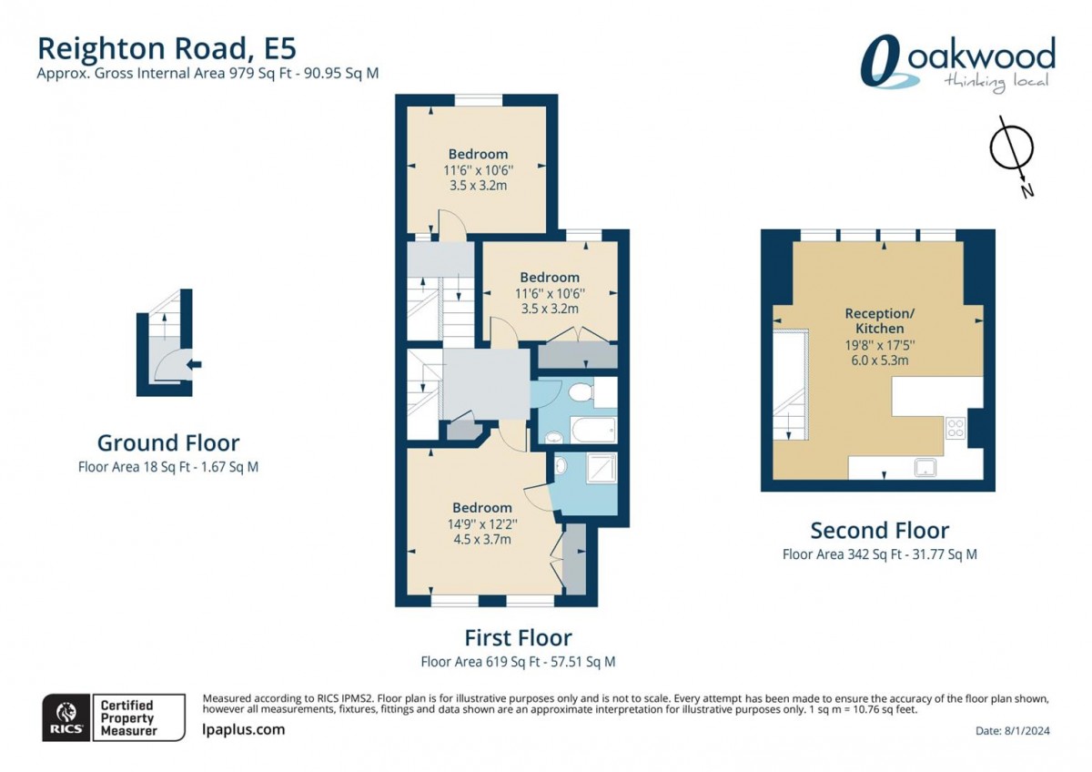 Floorplan for Reighton Road, E5 8SQ