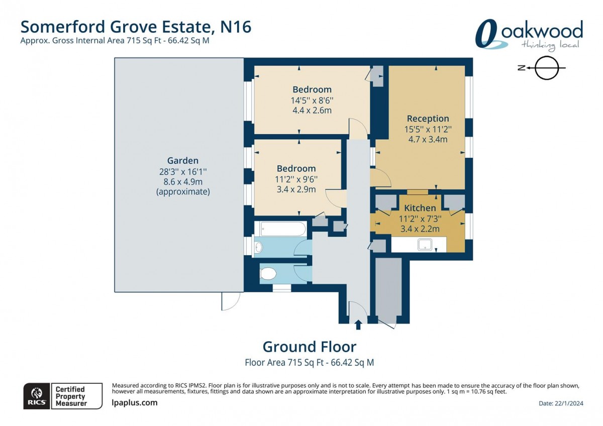 Floorplan for Somerford Grove Estate, N16 7TN