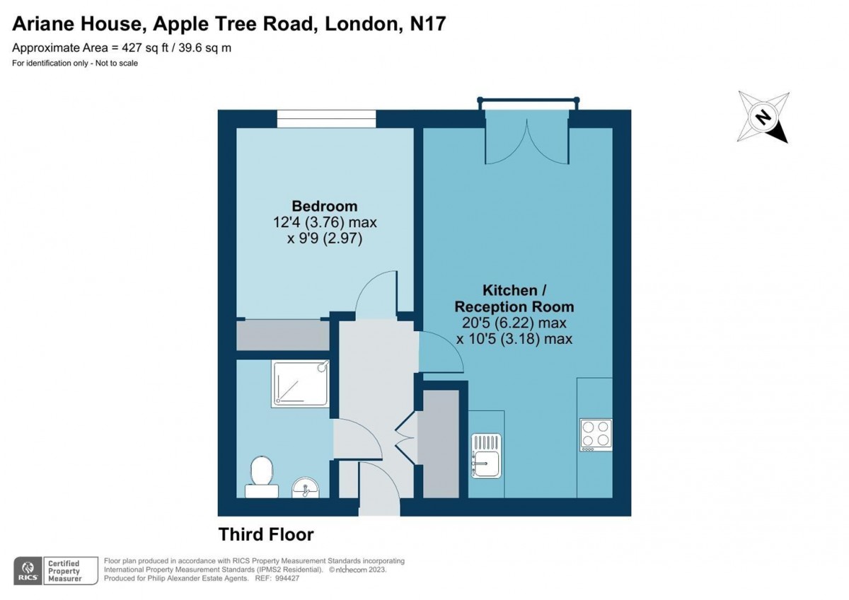 Floorplan for Apple Tree Road, N17 6BT