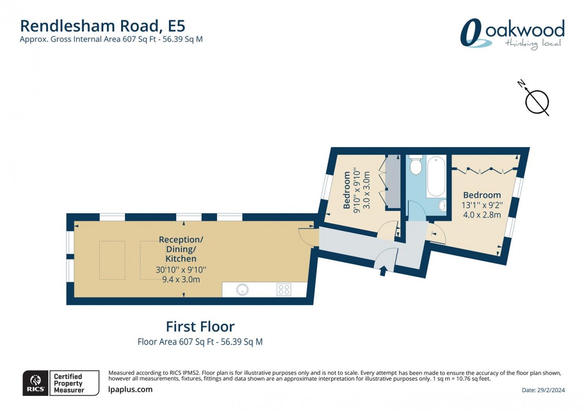 Floorplan for Rendlesham Road, E5 8PA