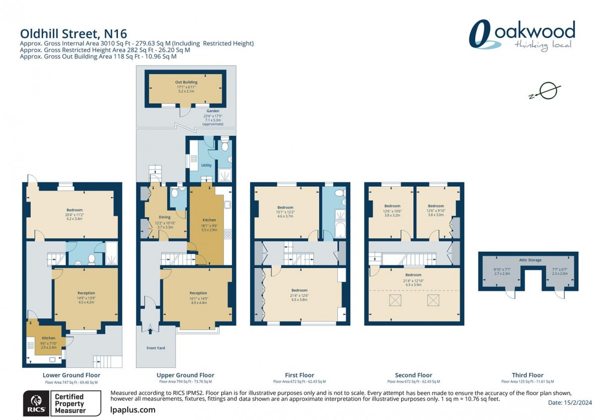Floorplan for Oldhill Street, N16 6LB
