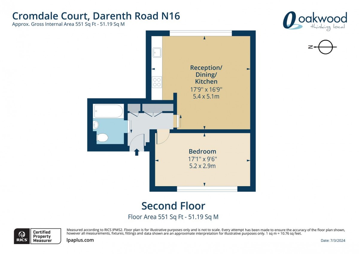 Floorplan for Darenth Road, N16 6EF