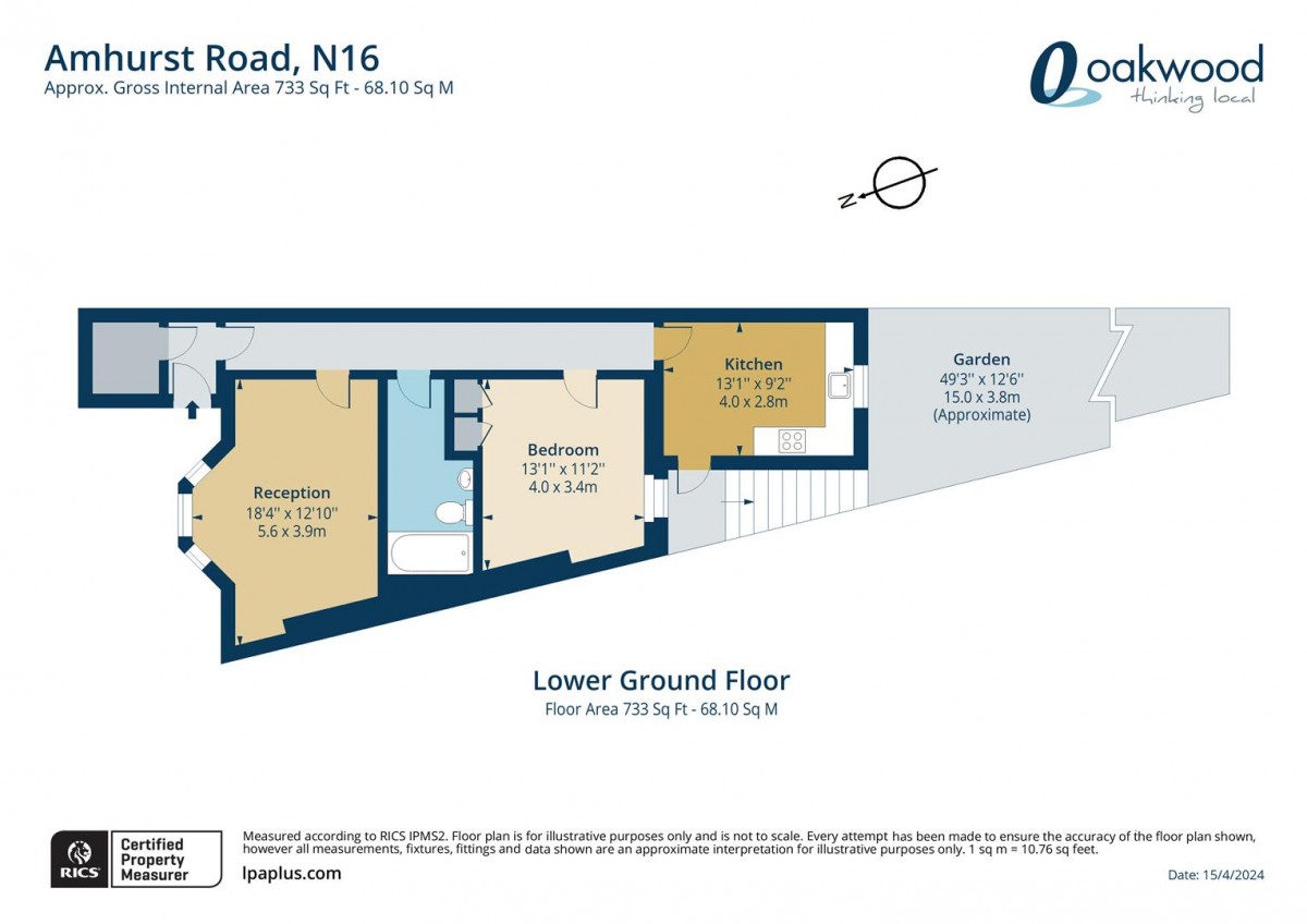 Floorplan for Amhurst Road, N16 7UX