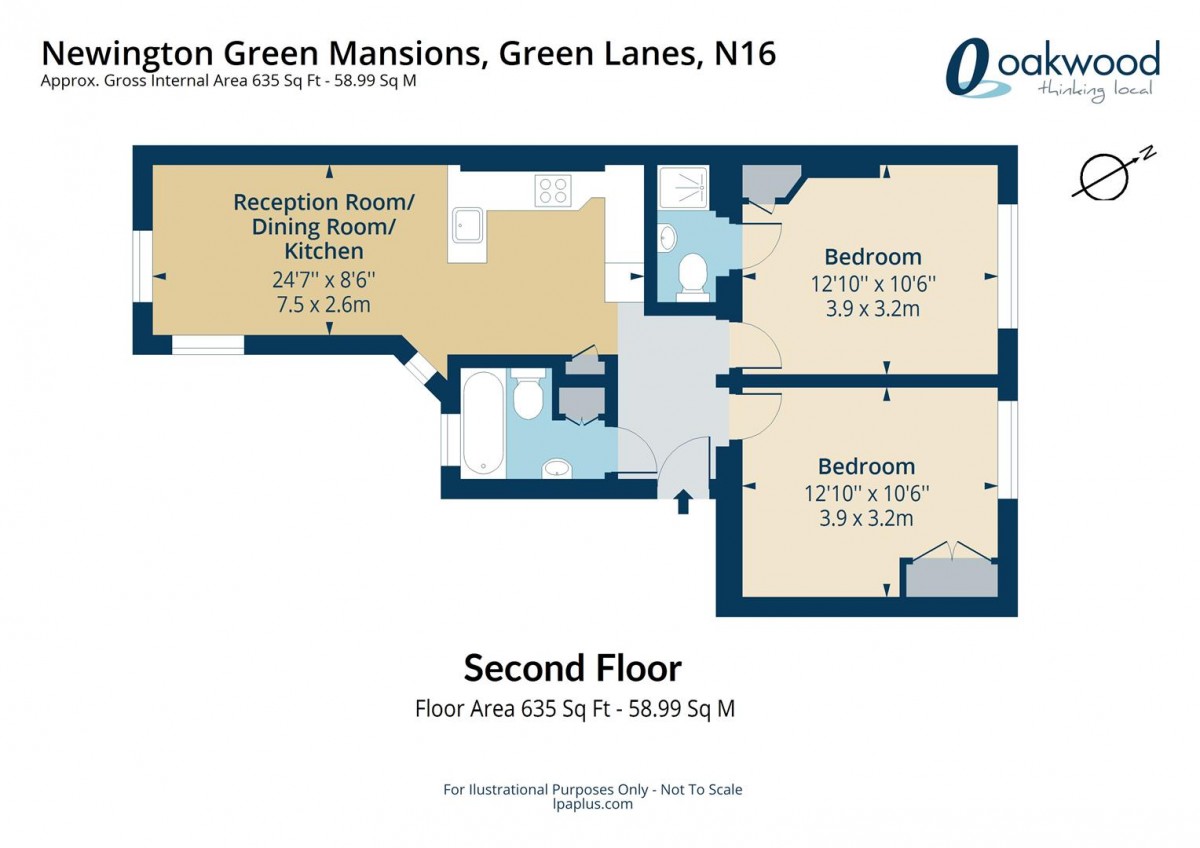 Floorplan for Green Lanes, N16 9BT