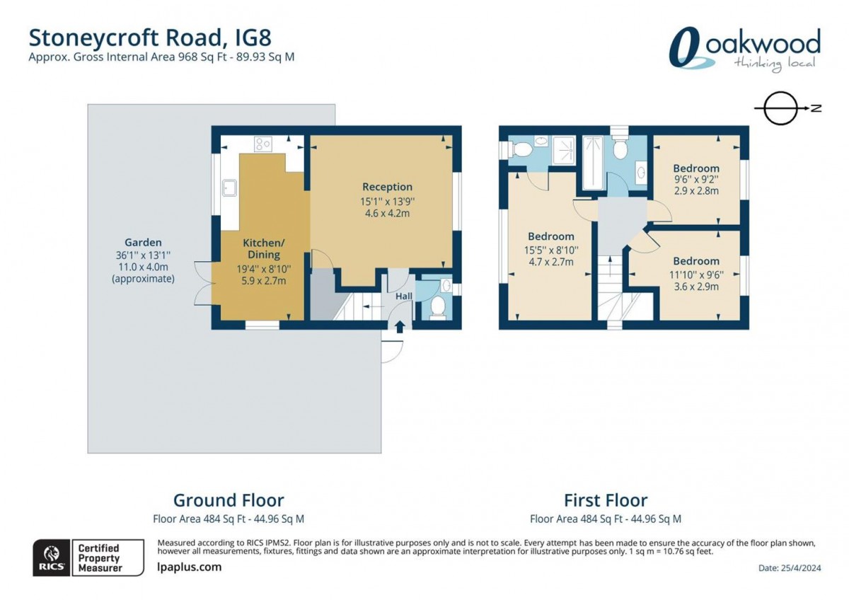 Floorplan for Stoneycroft Road, IG8 8ED