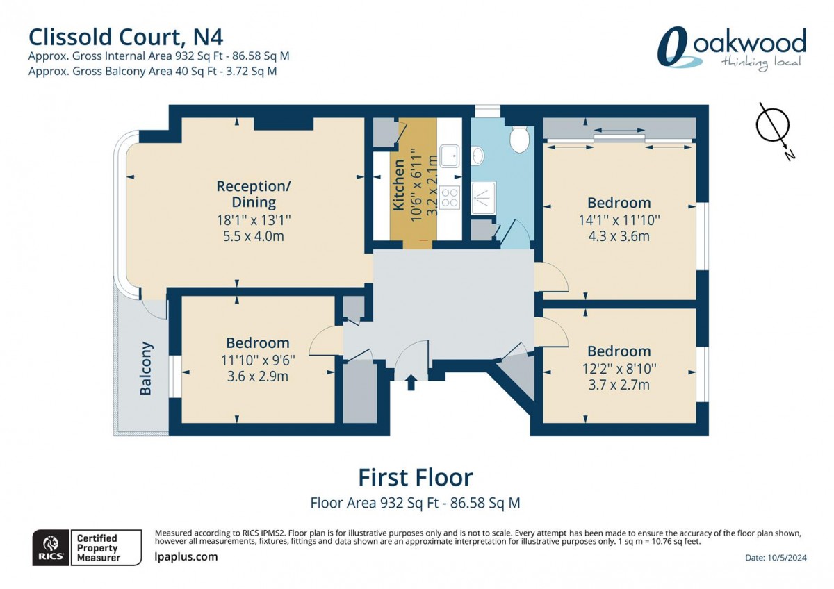 Floorplan for Greenway Close, N4 2EZ