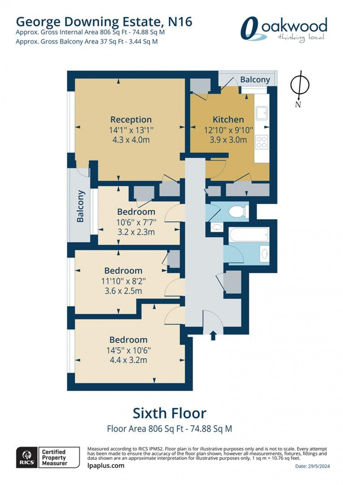 Floorplan for Cazenove Road, N16 6BE