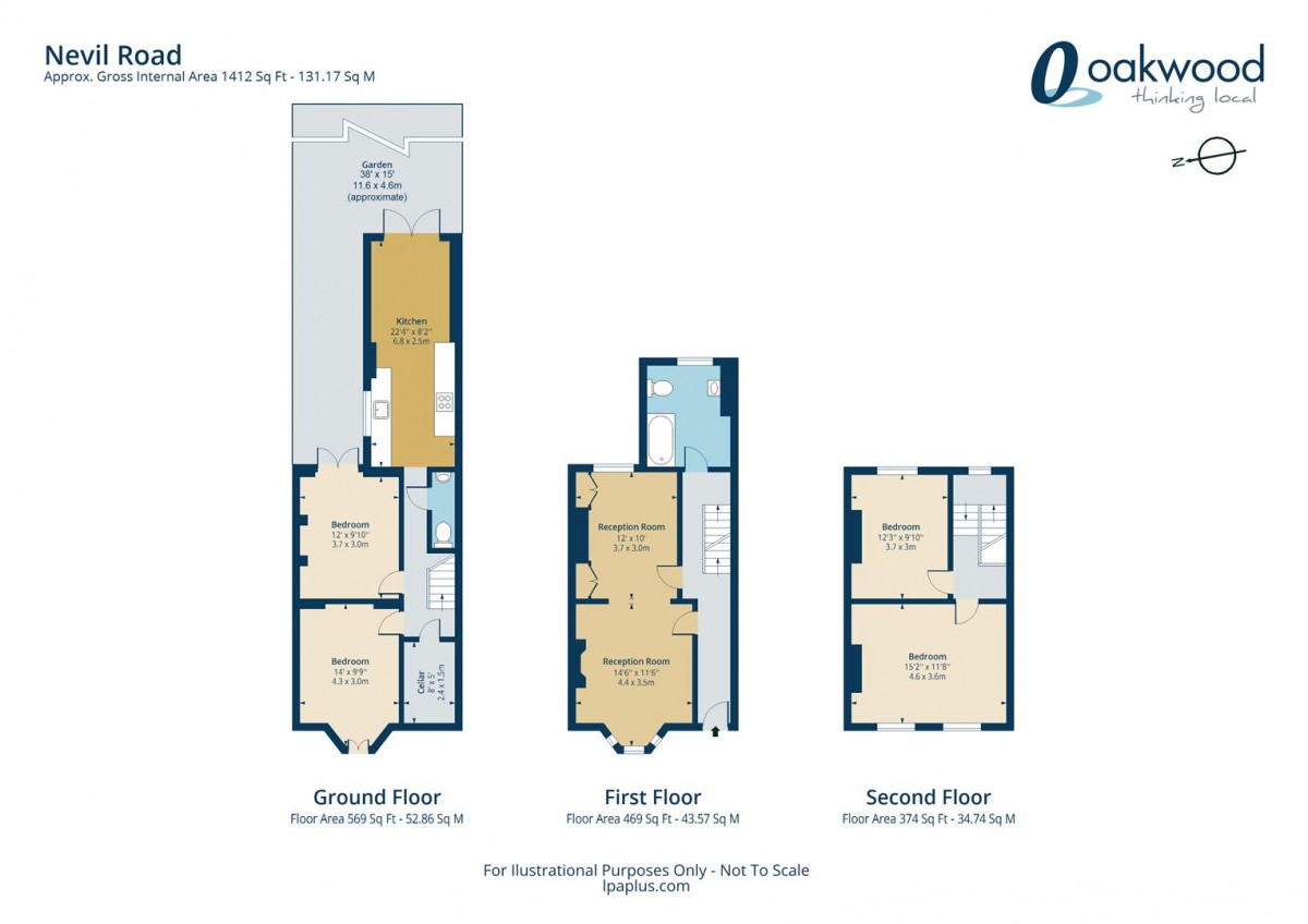 Floorplan for Nevill Road, N16 0SX