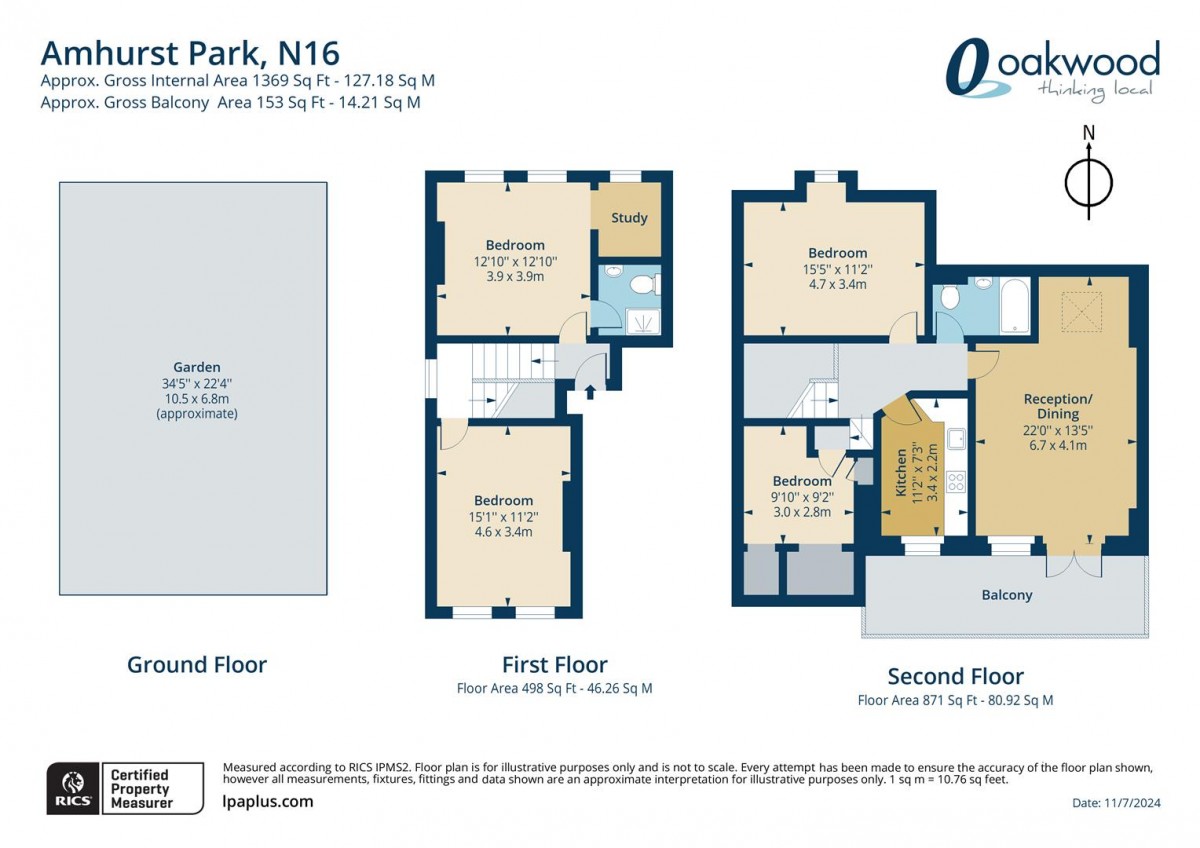 Floorplan for Amhurst Park, N16 5DL