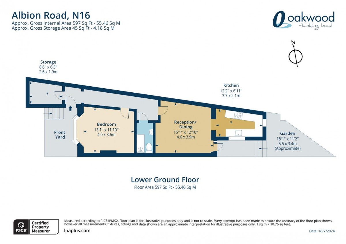 Floorplan for Albion Road, N16 9PD