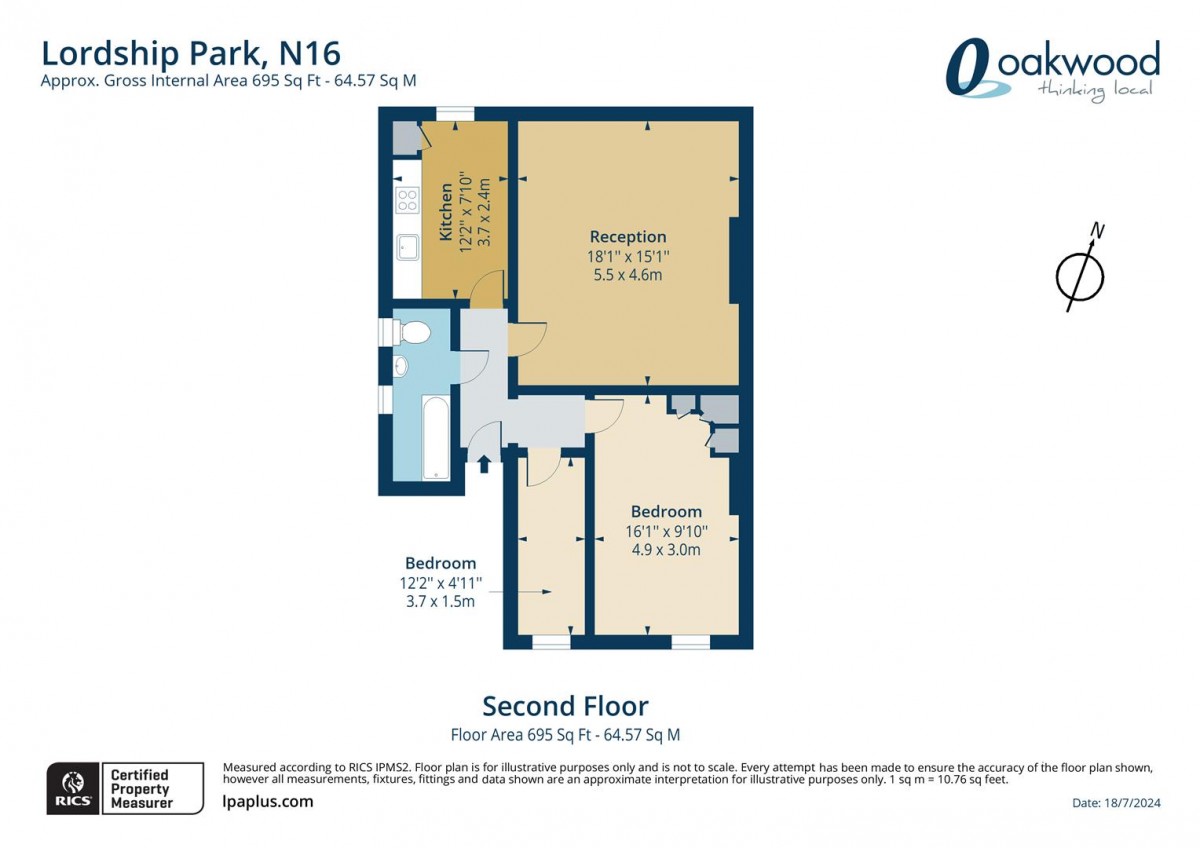 Floorplan for Lordship Park, N16 5UA