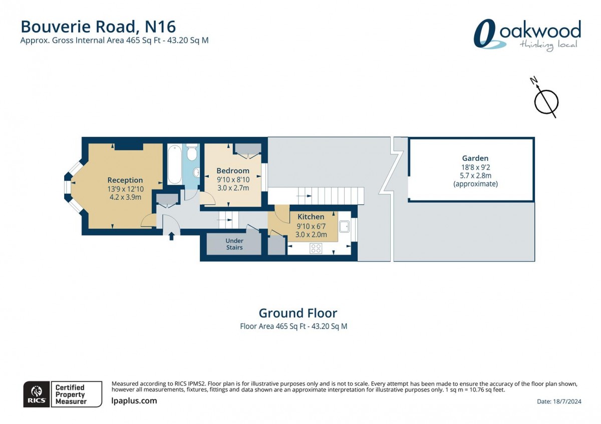 Floorplan for Bouverie Road, N16 0AJ