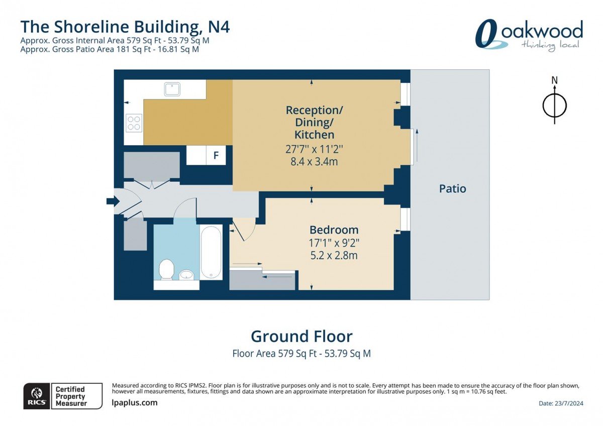 Floorplan for The Shoreline Building, 42 Newnton Close, N4 2GT