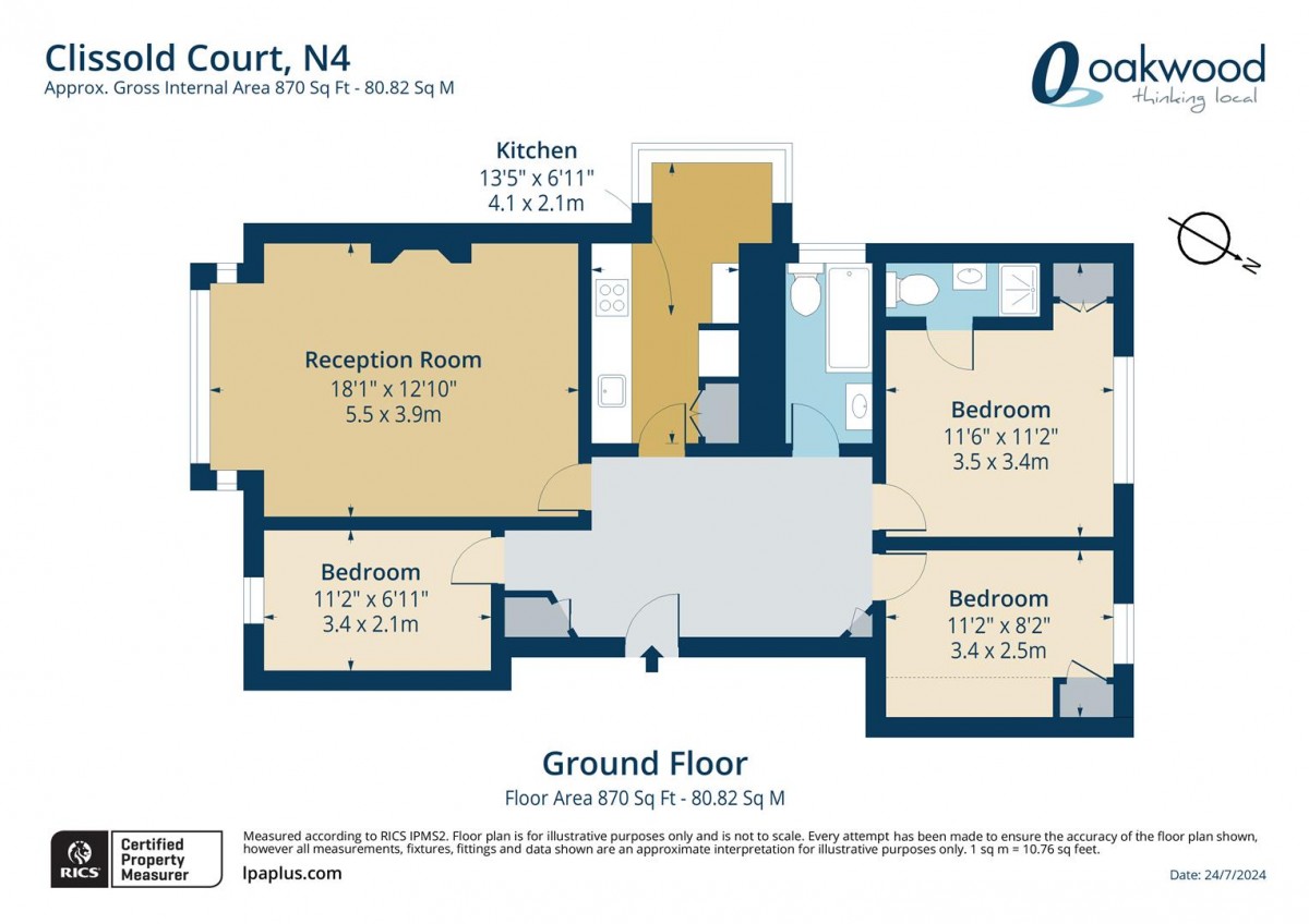 Floorplan for Greenway Close, N4 2EZ