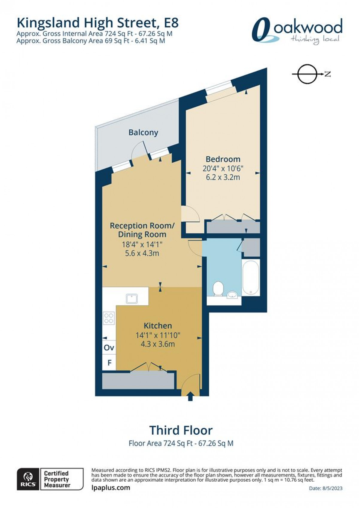 Floorplan for Kingsland High Street, E8 2FA