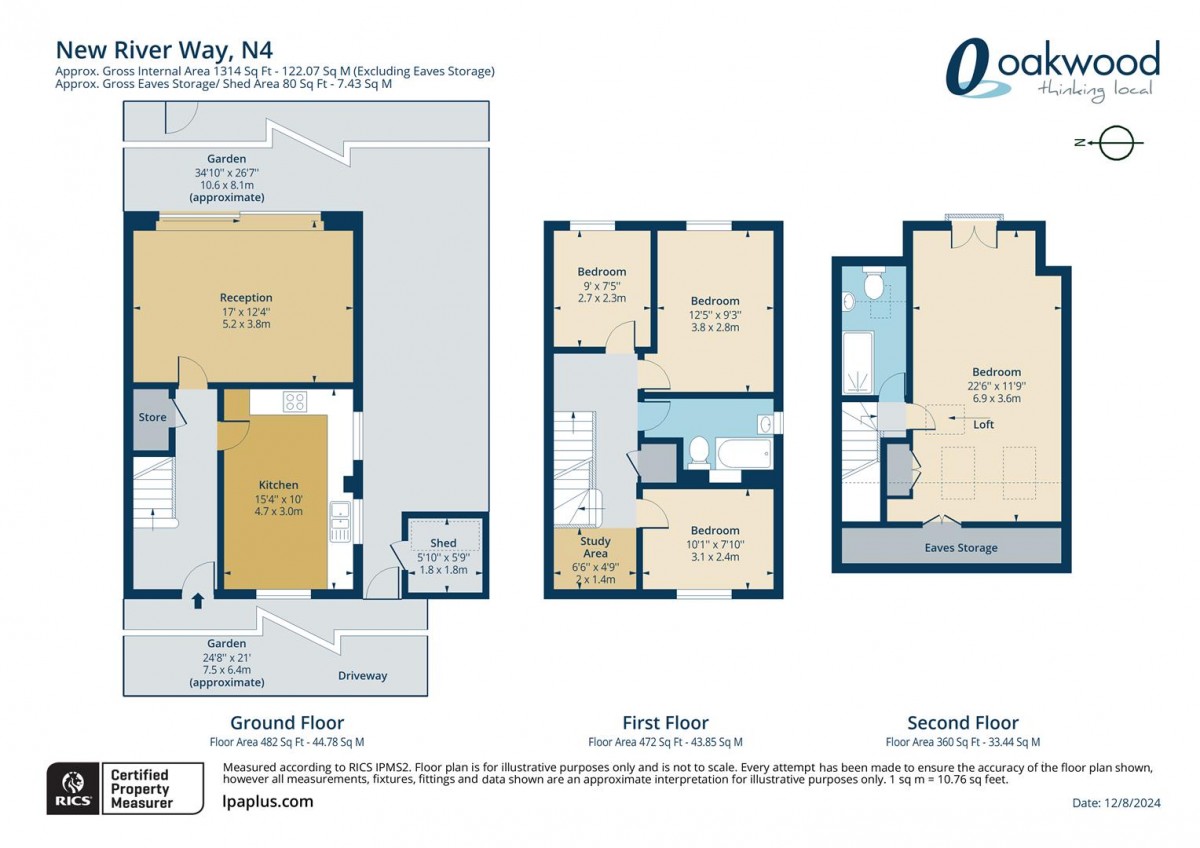 Floorplan for New River Way, N4 2ND