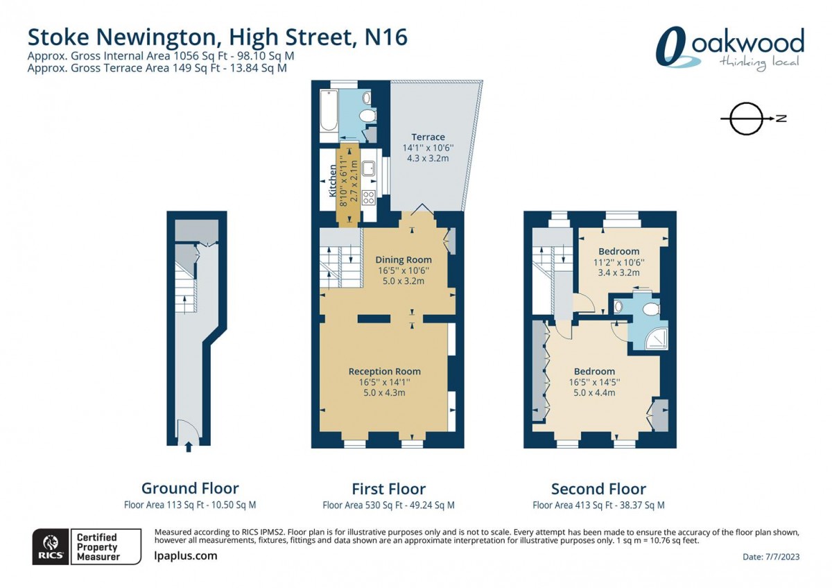 Floorplan for Stoke Newington High Street, N16 0LH