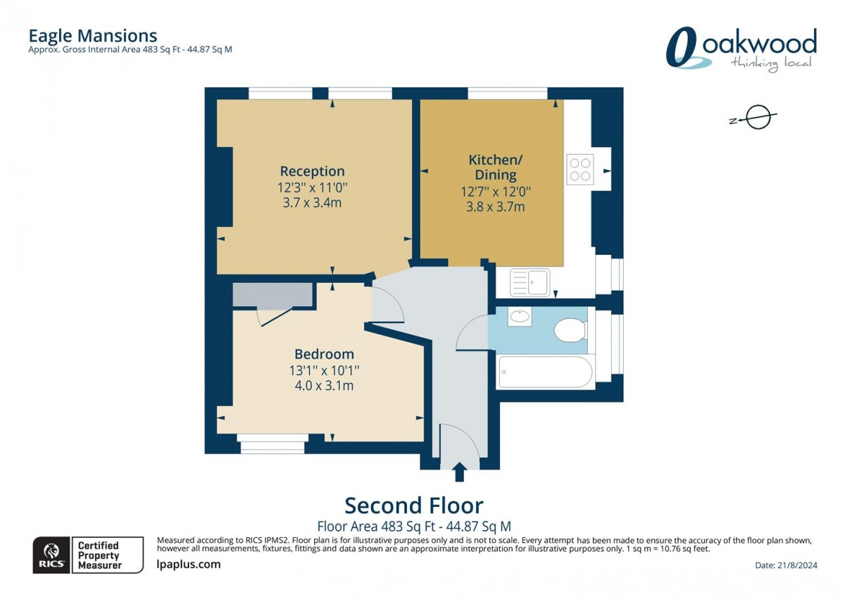 Floorplan for Salcombe Road, N16 8AU