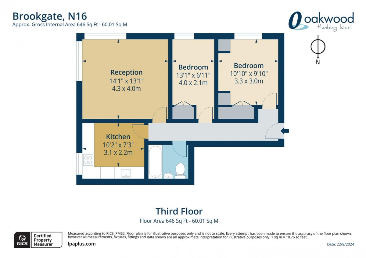 Floorplan for Lordship Park, N16 5UR