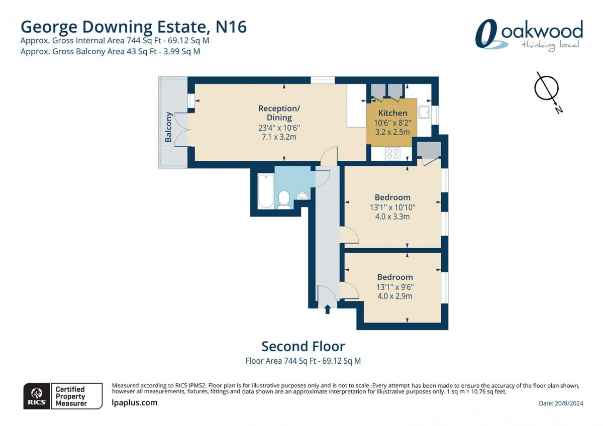 Floorplan for Cazenove Road, N16 6BQ