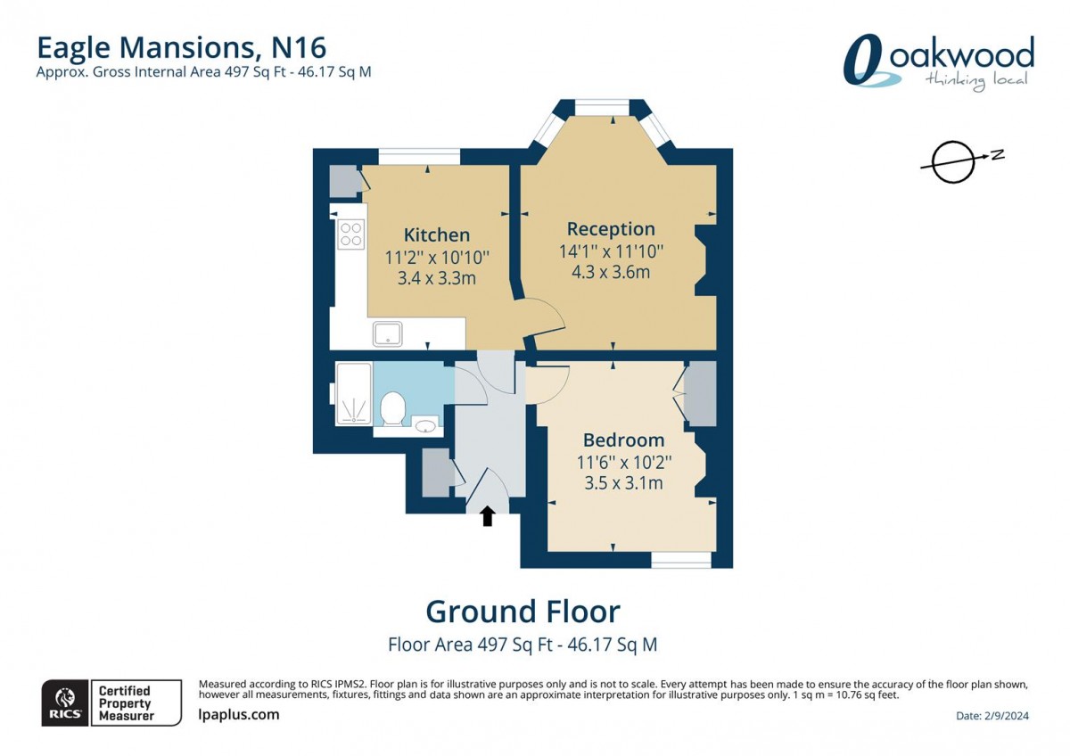 Floorplan for Salcombe Road, N16 8AU