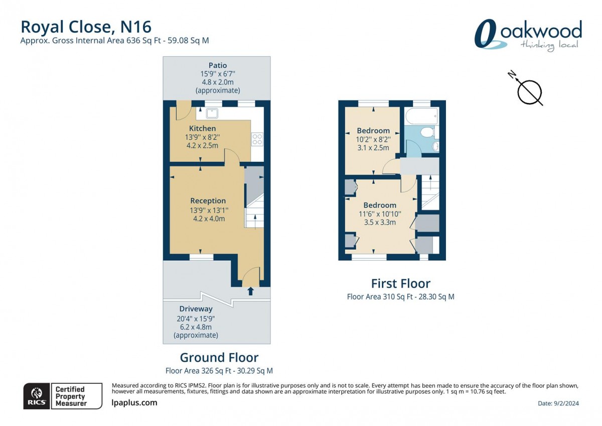 Floorplan for Royal Close, Manor Road, N16 5SE