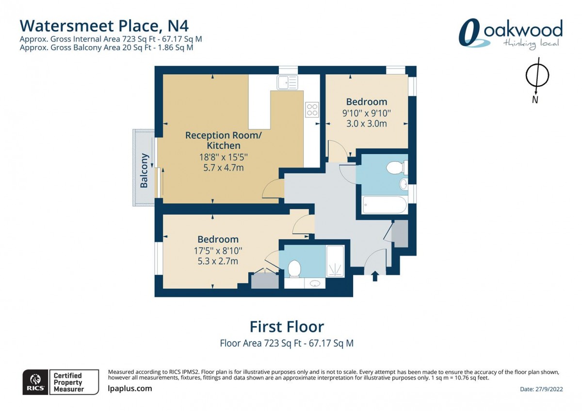 Floorplan for Green Lanes, N4 2JH