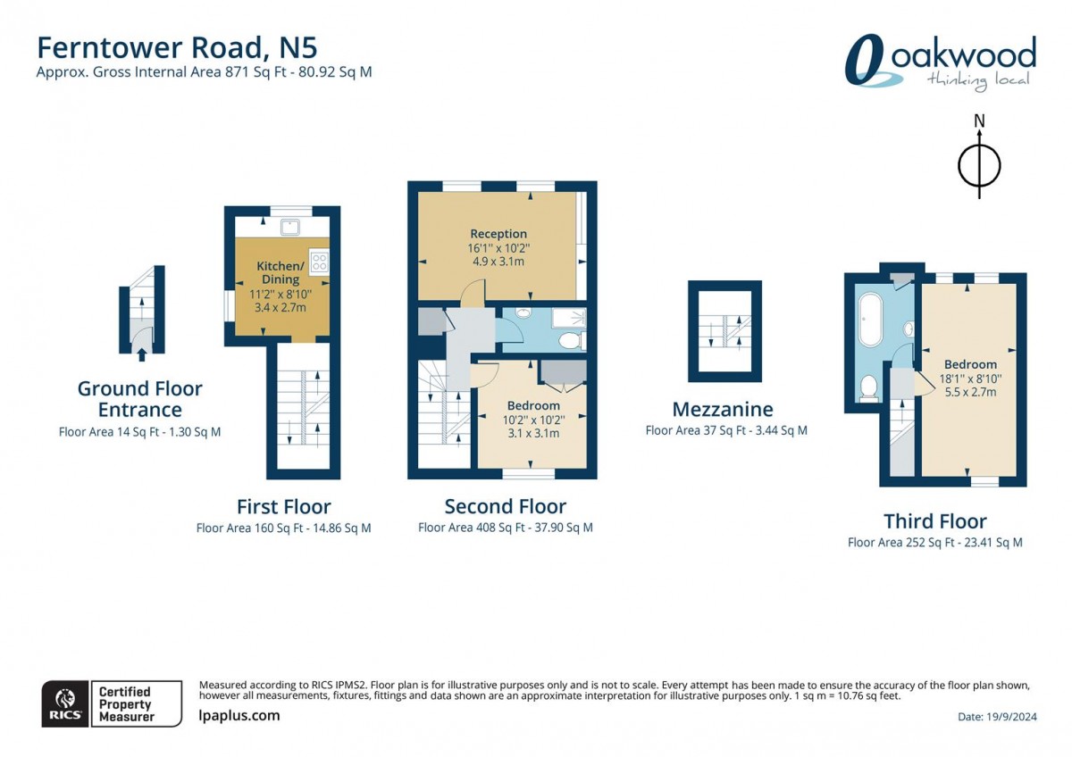 Floorplan for Ferntower Road, N5 2JH