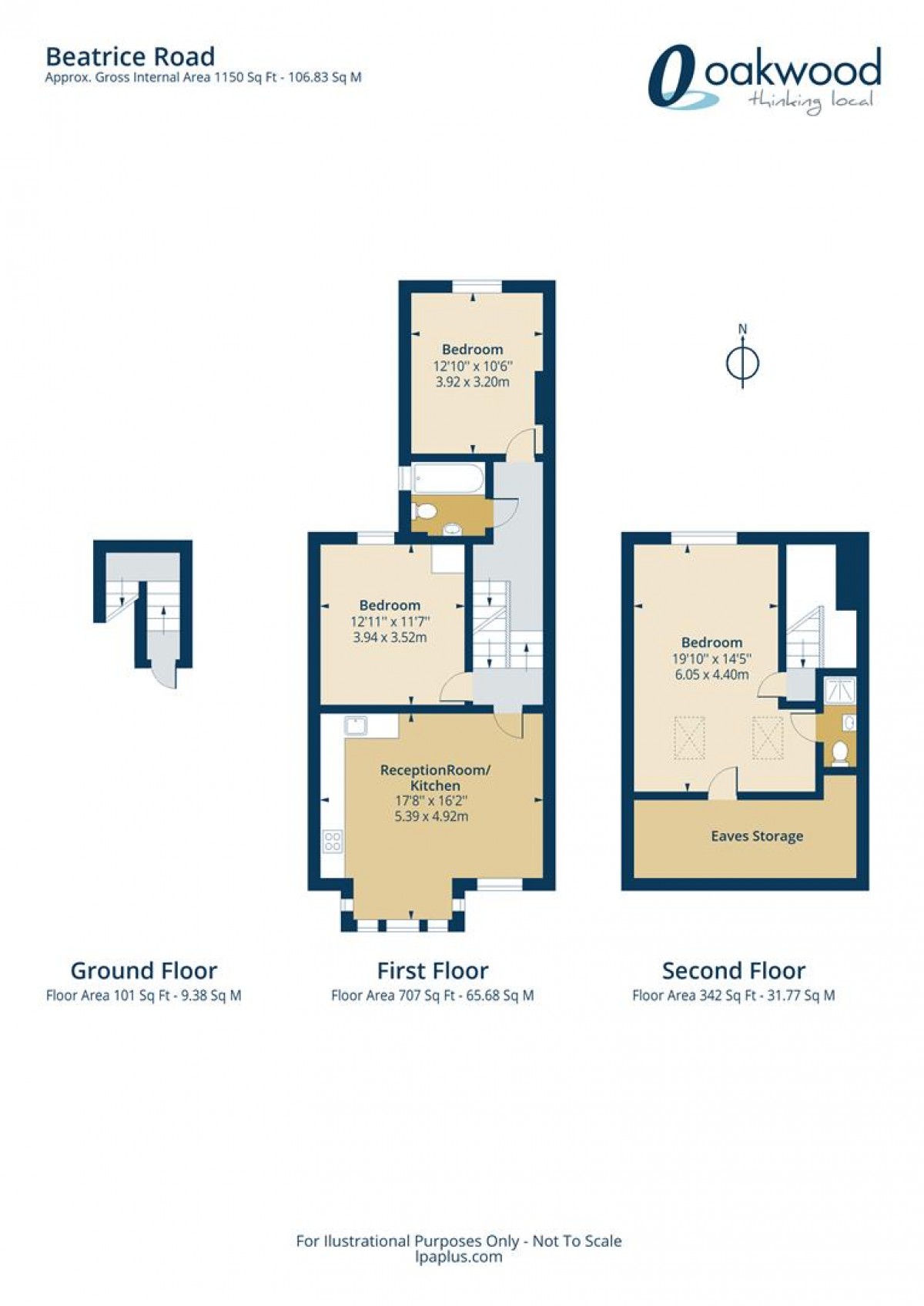 Floorplan for Beatrice Road, N4 4PD