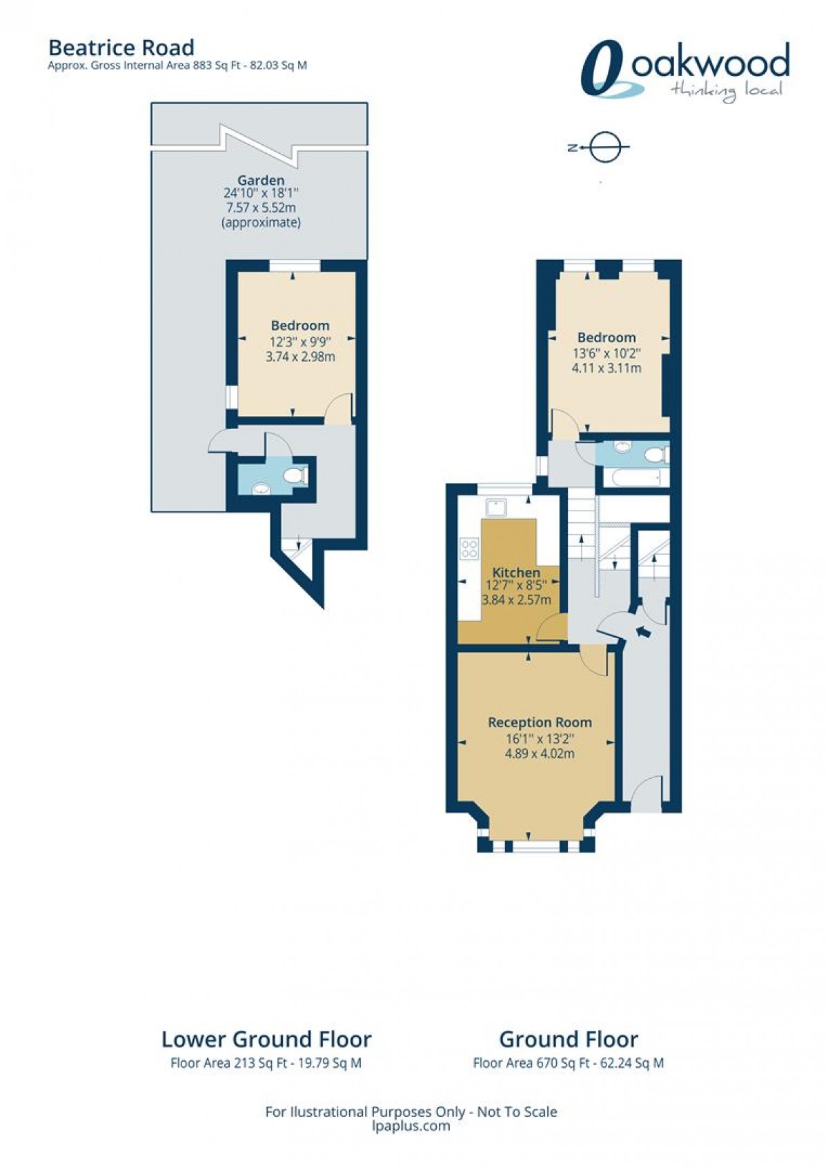 Floorplan for Beatrice Road, N4 4PD