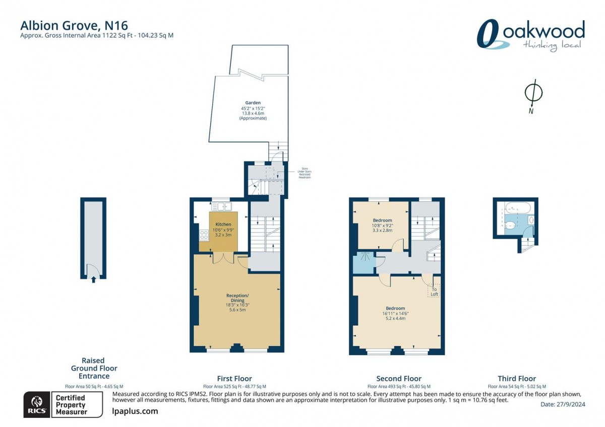 Floorplan for Albion Grove, N16 8RG