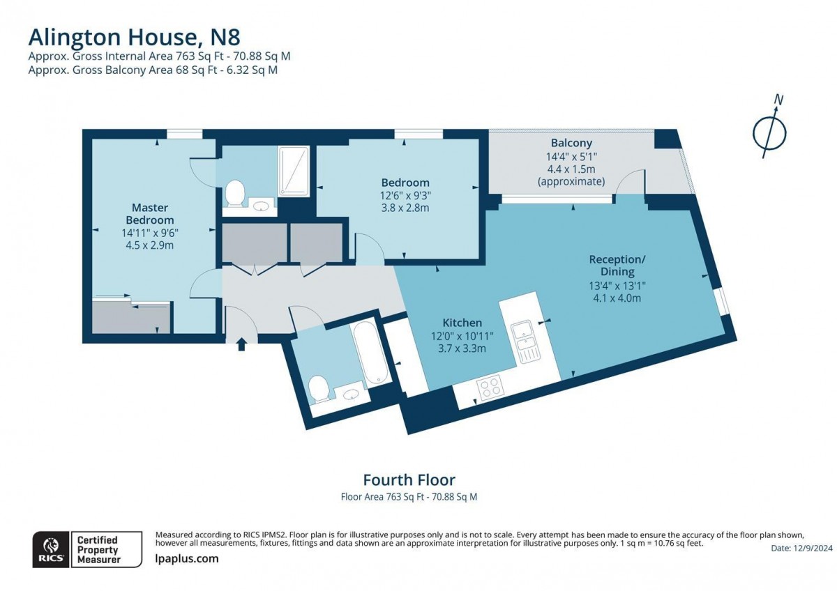 Floorplan for Mary Neuner Road, N8 0ER