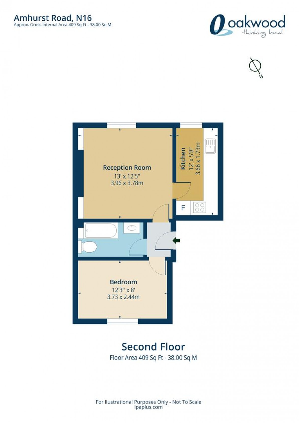 Floorplan for Amhurst Road, N16 7UE