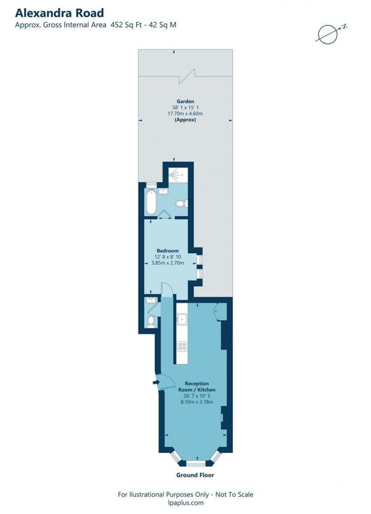 Floorplan for Alexandra Road, N8 0LG