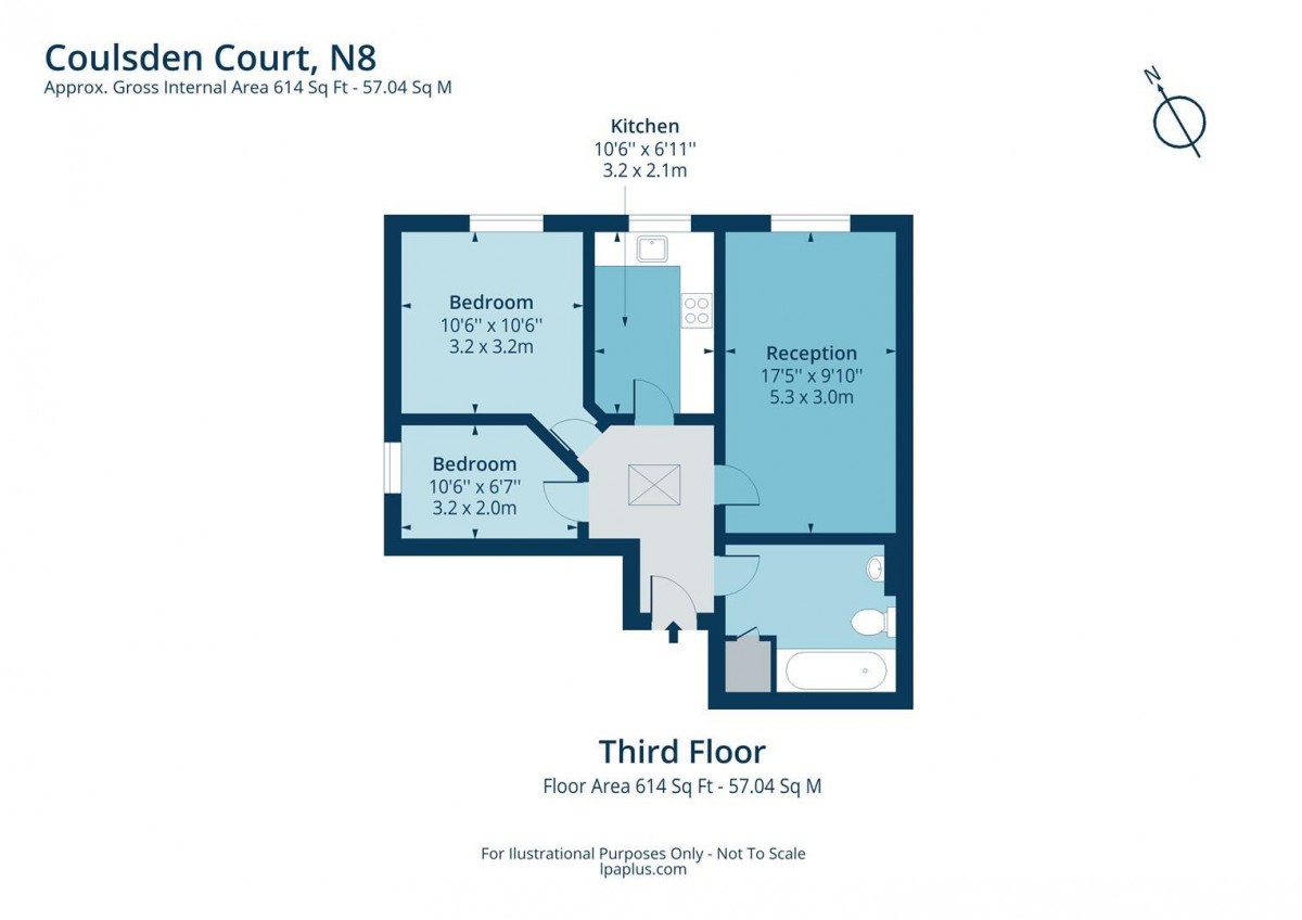 Floorplan for Park Road, N8 8SW